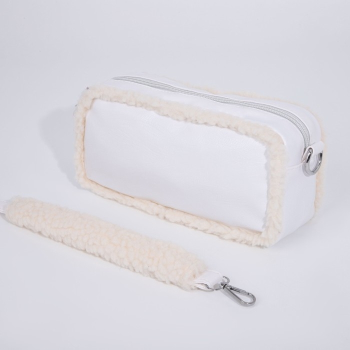 Сумка кросс-боди на молнии, цвет белый Сумка кросс-боди на молнии, цвет белый