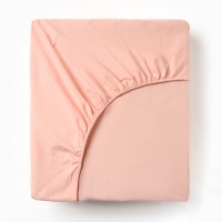 Простыня Этель 160*200*25 см, цв. персик, жатый хлопок, 140 гр/м2, 100% хлопок Простыня Этель 160*200*25 см, цв. персик, жатый хлопок, 140 гр/м2, 100% хлопок
