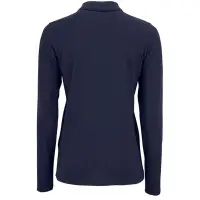 Рубашка поло женская с длинным рукавом Perfect LSL Women темно-синяя, размер L