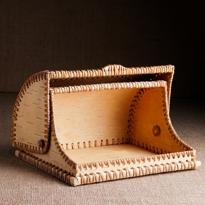 Хлебница &laquo;Ягодка&raquo;, 24&times;20&times;15 см, береста