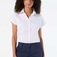 Рубашка женская с коротким рукавом Excess черная, размер L