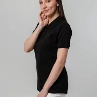 Рубашка поло женская Virma Stretch Lady, черная, размер S