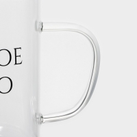 Кружка стеклянная Доляна &laquo;Доброе утро&raquo;, 400 мл, 12&times;8&times;10,5 см