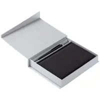 Коробка Duo под ежедневник и ручку, серая Коробка Duo под ежедневник и ручку, серая