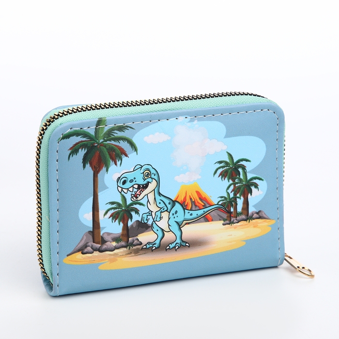 Кошелёк детский на молнии &laquo;Выбражулька&raquo;, цвет голубой