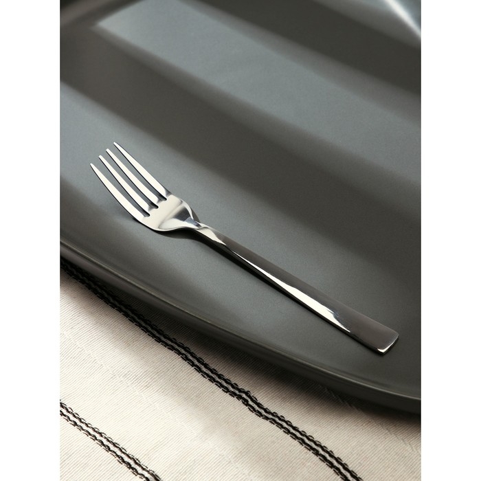 Вилка десертная из нержавеющей стали &laquo;Хоккайдо&raquo;, длина 14,5 см, цвет серебряный