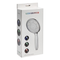 Душевая лейка ZEIN, с LED подсветкой, 1 цвет: зеленый, пластик, цвет хром Душевая лейка ZEIN, с LED подсветкой, 1 цвет: зеленый, пластик, цвет хром