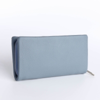 Кошелёк женский на молнии, цвет голубой Кошелёк женский на молнии, цвет голубой