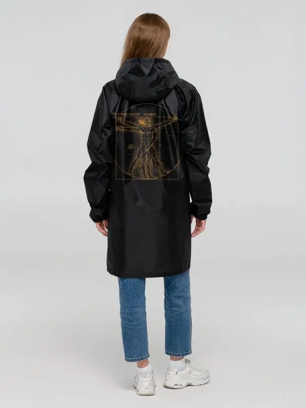 Дождевик &laquo;Ветровеанский человек&raquo;, черный, размер S