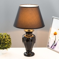 Лампа настольная "Вазалия" 1хЕ27 40Вт черный 28х28х45 см RISALUX Лампа настольная "Вазалия" 1хЕ27 40Вт черный 28х28х45 см RISALUX