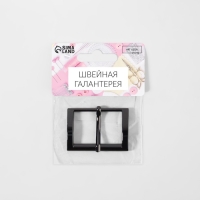 Пряжка для ремня, 4,8 &times; 3,4 см, 38 мм, цвет чёрный никель