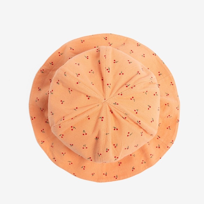Панама детская MINAKU Панама детская MINAKU "Вишенка" цв. персиковый/бежевый, р-р 46
