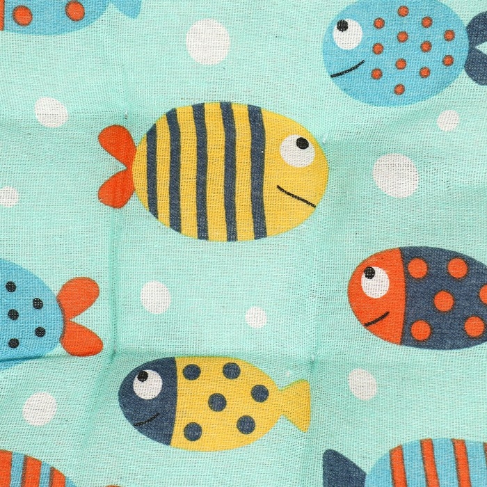 Коврик для животных (хлопковый наполнитель), 38 см, с рыбками