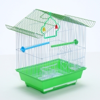 Клетка для птиц укомплектованная Bd-1/1d, 30 х 23 х 39 см, зелёная (фасовка 12 шт) Клетка для птиц укомплектованная Bd-1/1d, 30 х 23 х 39 см, зелёная (фасовка 12 шт)