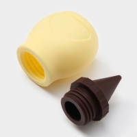 Шприц кондитерский Доляна &laquo;Капелька&raquo;, силикон, 4&times;3,5&times;8,5 см