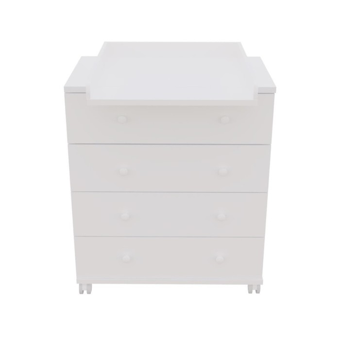 Комод пеленальный детский ИНКАНТО 800/4, 80х45х94 см., 4 ящика, цвет белый