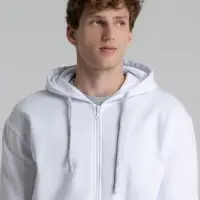 Толстовка на молнии с капюшоном Siverga Heavy 2.0, белая, размер XXL