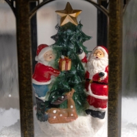 Светодиодная фигура &laquo;Фонарь с Дедом Морозом&raquo; 20 &times; 27 &times; 20 см, пластик, батарейки ААх3 (не в комплекте), USB, свечение белое