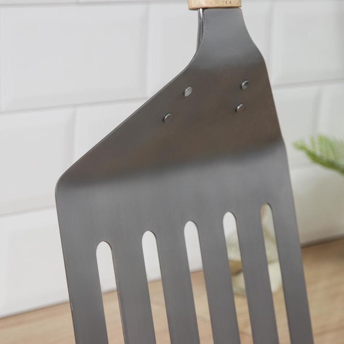 Лопата с прорезями для пиццы и коржей, 84&times;24&times;4,5 см