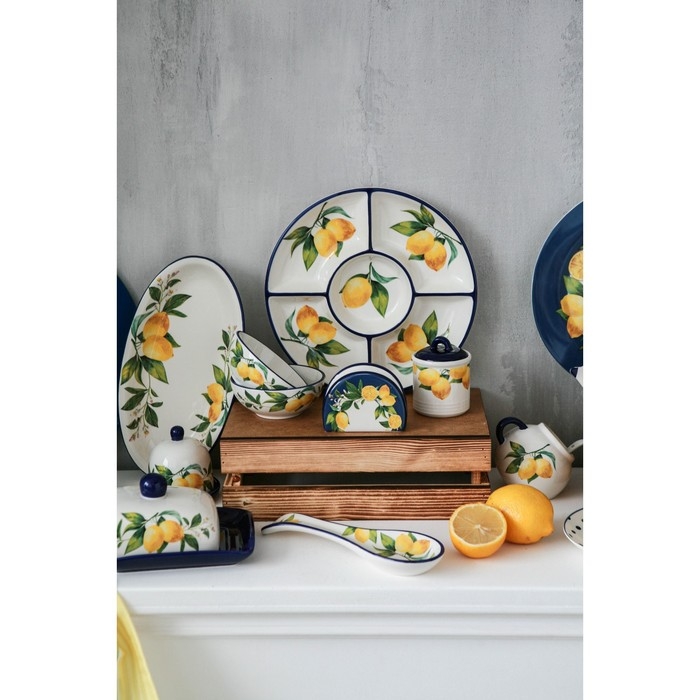 Салфетница Доляна &laquo;Лимон&raquo;, 9,5&times;7&times;4,3 см