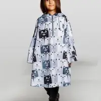 Дождевик-пончо детский AquaStop Kids на заказ, разноцветный,6-8 лет