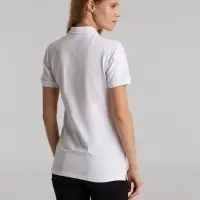 Рубашка поло женская Sunset белая, размер L Рубашка поло женская Sunset белая, размер L