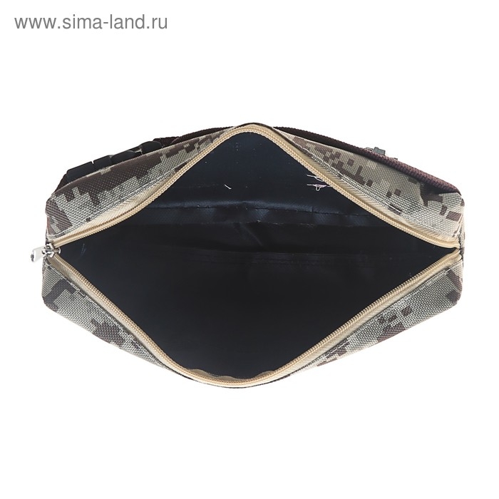 Пенал школьный Пенал школьный "Милитари", на молнии, 2 отделения, МИКС