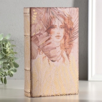 Сейф-книга дерево, кожзам "Девушка в листьях" золото тиснение 21х13х5 см Сейф-книга дерево, кожзам "Девушка в листьях" золото тиснение 21х13х5 см