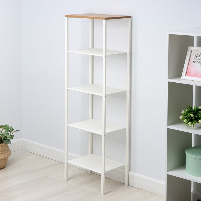 Стеллаж «Торонто 15», 47×30×146,5 см, цвет белый Стеллаж «Торонто 15», 47×30×146,5 см, цвет белый