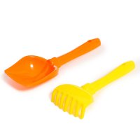 Песочный набор №193: ведро большое, ситечко большое, лопатка, грабельки), цвета МИКС