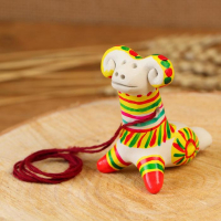 Филимоновская игрушка - свисток «Баран» Филимоновская игрушка - свисток «Баран»