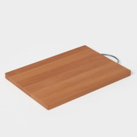 Доскa рaзделочнaя с кровостоком Adelica, метaллическaя ручкa, 35&times;24,5&times;1,8 см, бук