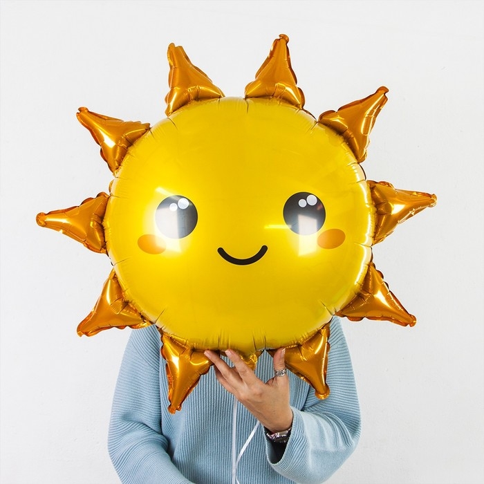 Шар фольгированный 31" &laquo;Солнце&raquo;, фигура