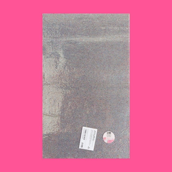 Стразы самоклеящиеся на листе, с голографией, d = 2 мм, 40 × 24 см, цвет серебряный Стразы самоклеящиеся на листе, с голографией, d = 2 мм, 40 × 24 см, цвет серебряный