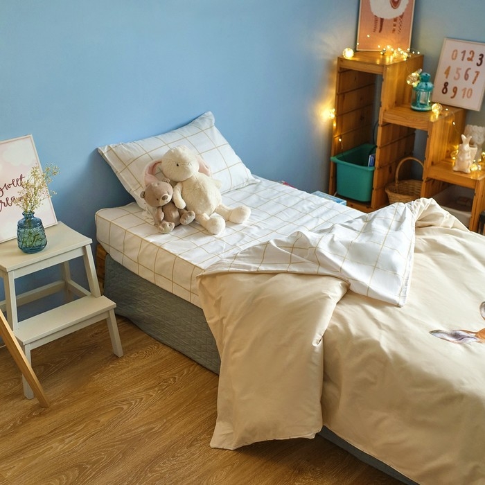 Постельное бельё &laquo;Этель: Олененок&raquo;, 1.5 сп., 143х215 см., 150х214 см., 50х70 см. - 1 шт., 100% хл., бязь