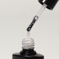 Гель лак для ногтей, &laquo;MILK GLITTER&raquo;, 3-х фазный, 8мл, LED/UV, цвет прозрачный (11)