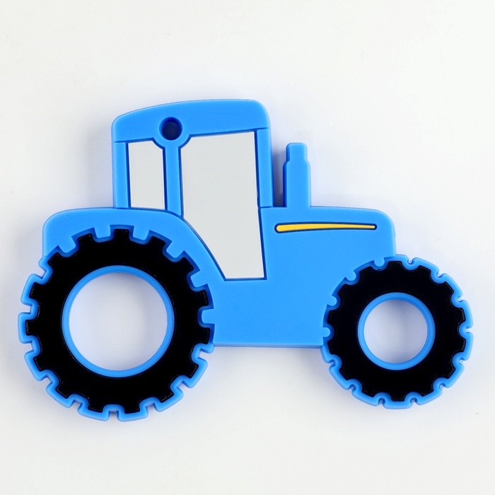 Прорезыватель силиконовый для зубов «Трактор», цвет синий Прорезыватель силиконовый для зубов «Трактор», цвет синий