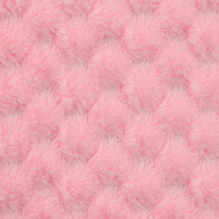 Лоскут плюш &laquo;Соты&raquo;, 50 &times; 50 см, 220 г/м, цвет розовый №34