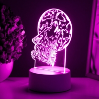 Светильник "Волк" LED белый 12х9,5х16 см RISALUX Светильник "Волк" LED белый 12х9,5х16 см RISALUX