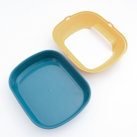 Туалет с бортом 46 х 38 х 18 см, голубой