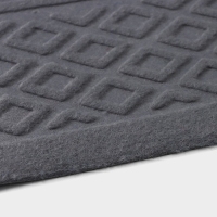 Коврик придверный Доляна Welcome, ромбы, влаговпитывающий, без окантовки, 38&times;58 см, цвет МИКС