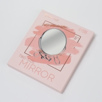 Зеркало настольное - подвесное, двустороннее, с увеличением, d зеркальной поверхности 11,5 см, цвет серебристый Зеркало настольное - подвесное, двустороннее, с увеличением, d зеркальной поверхности 11,5 см, цвет серебристый