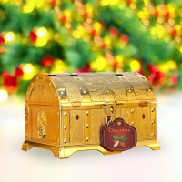 Конфеты шоколадные "Стать богатым", в сундуке, 140 г, Новый год Конфеты шоколадные "Стать богатым", в сундуке, 140 г, Новый год