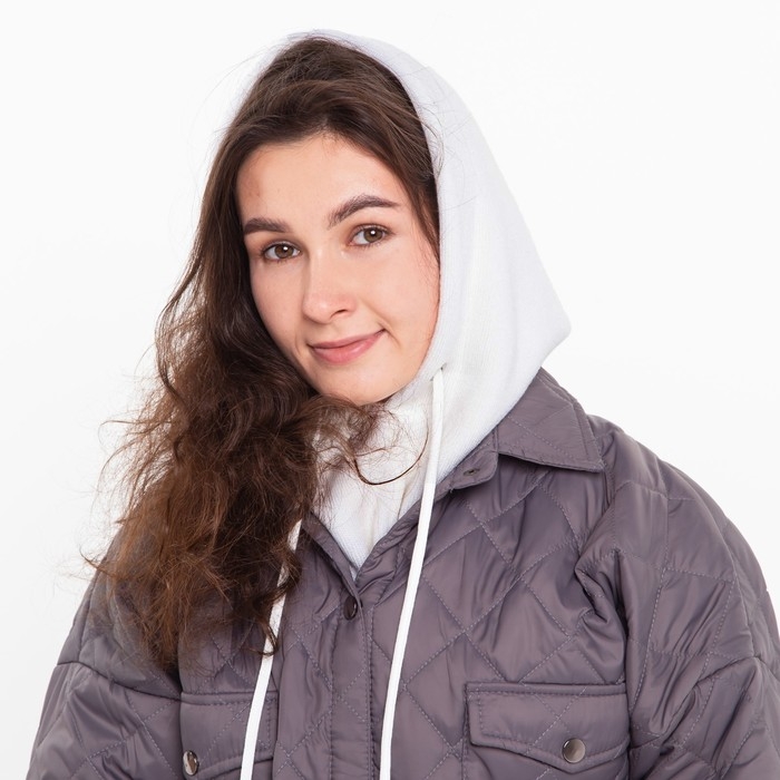 Шапка (капор) женский, цвет молочный, размер 54-58 Шапка (капор) женский, цвет молочный, размер 54-58