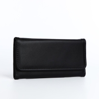 Кошелёк женский на магните, цвет чёрный Кошелёк женский на магните, цвет чёрный