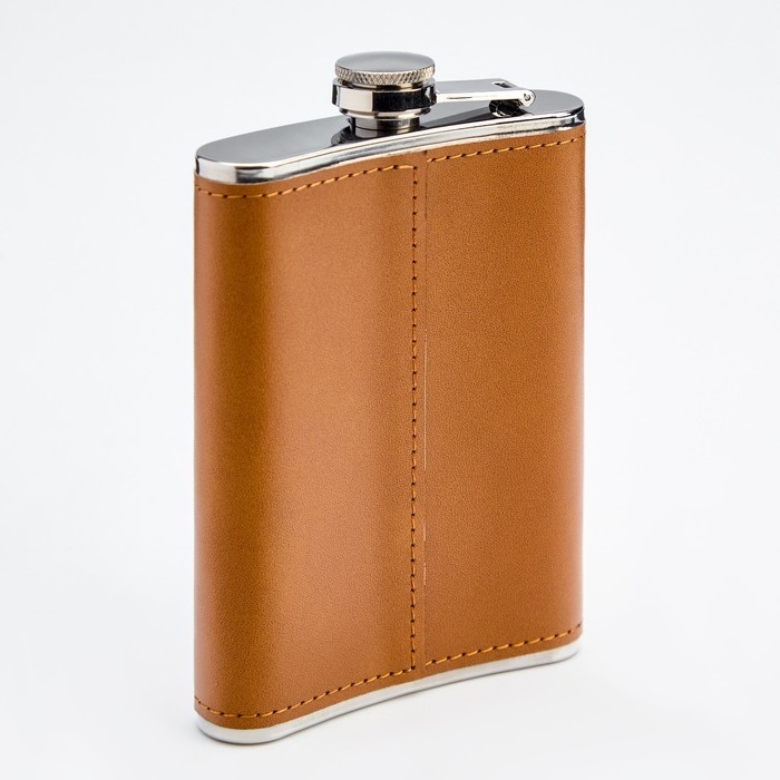 Фляжка для алкоголя и воды, 270 мл, "Военная разведка", нержавеющая сталь, подарочная, 9 oz