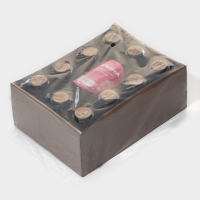 Набор баночек стеклянных для специй с пробковой крышкой Доляна &laquo;Парфе&raquo;, 50 мл, 4,9&times;8,3 см, 12 шт