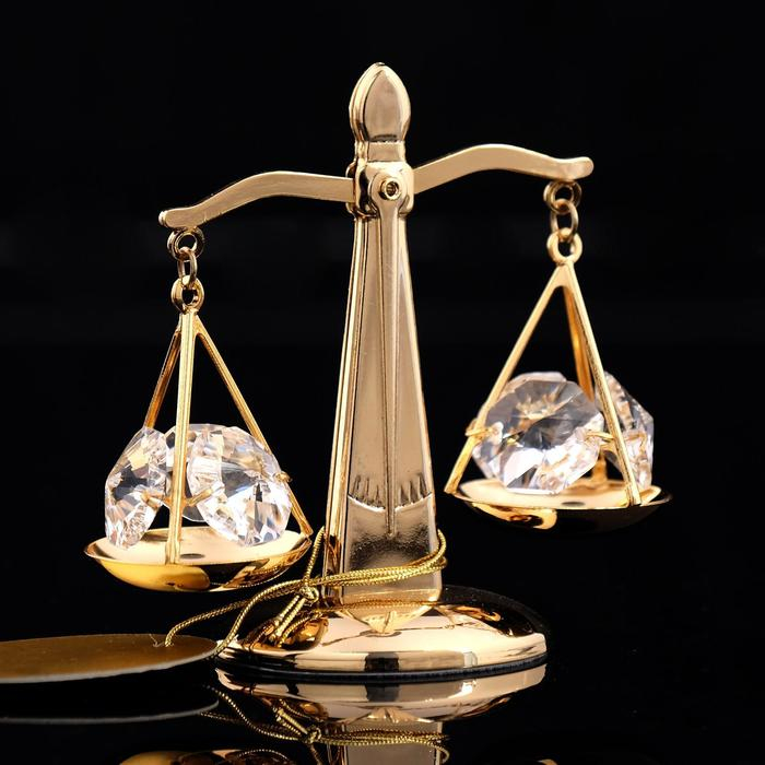 Сувенир &laquo;Весы&raquo;, 7&times;4&times;7 см, с кристаллами