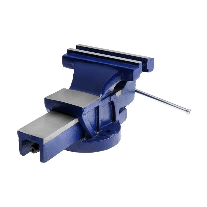 Тиски слесарные ТУНДРА, с наковальней, высокопрочный чугун ВЧ-40, 150 мм