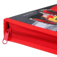 Папка для труда А4 с пеналом, на молнии, текстиль, Тачки Папка для труда А4 с пеналом, на молнии, текстиль, Тачки